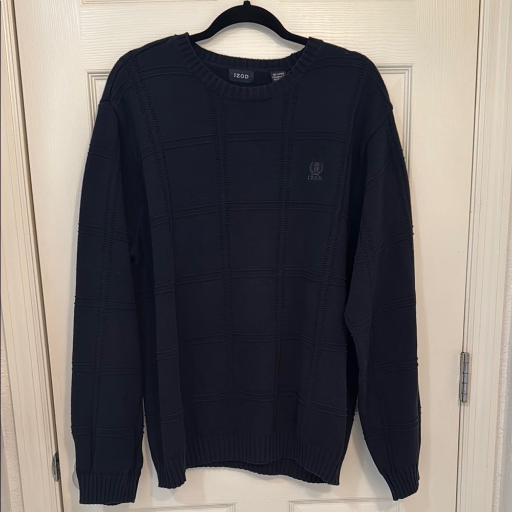 Men’s Izod Crewneck Sweater Classic Knit Design